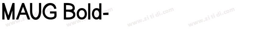 MAUG Bold字体转换
